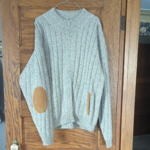 Vintage NWT Orvis Whool Blend Fishing Sweater With Patching L